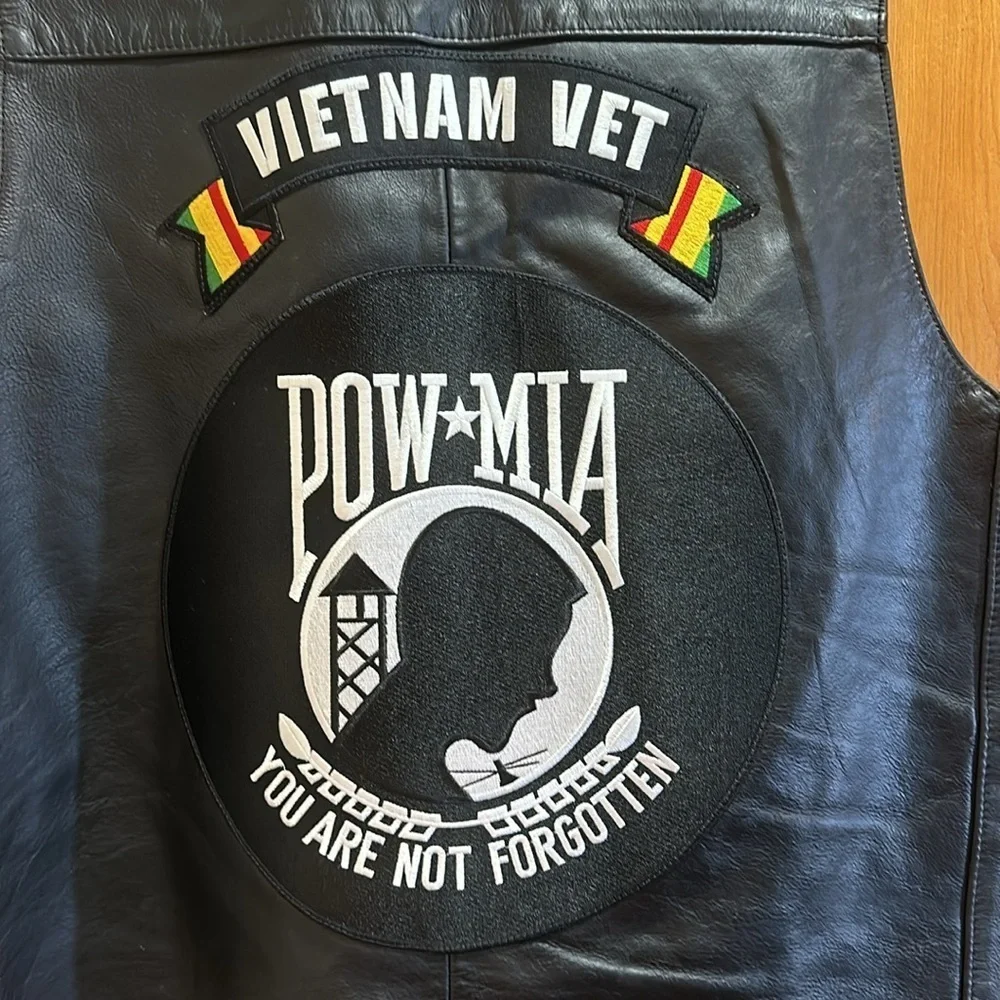 Harley Davidson vest Vietnam Vet embroidery size XXL